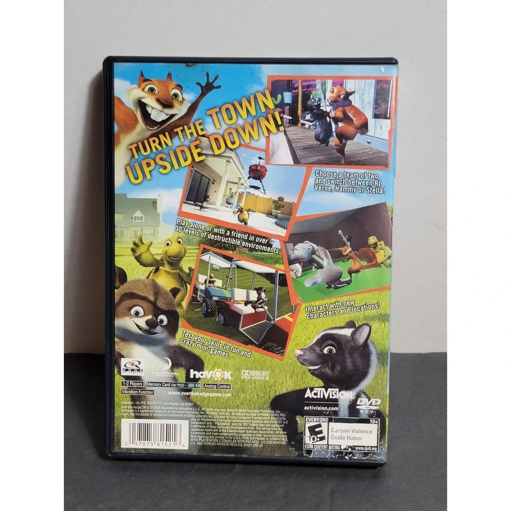 Over the Hedge Playstation 2 PS2  Video Game Complete Tested Works